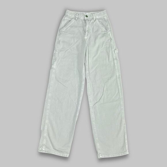 Garage Women’s Utility Carpenter Pants - Size 00 Light Sage Green - Picture 1 of 5